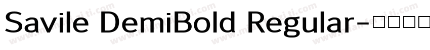Savile DemiBold Regular字体转换